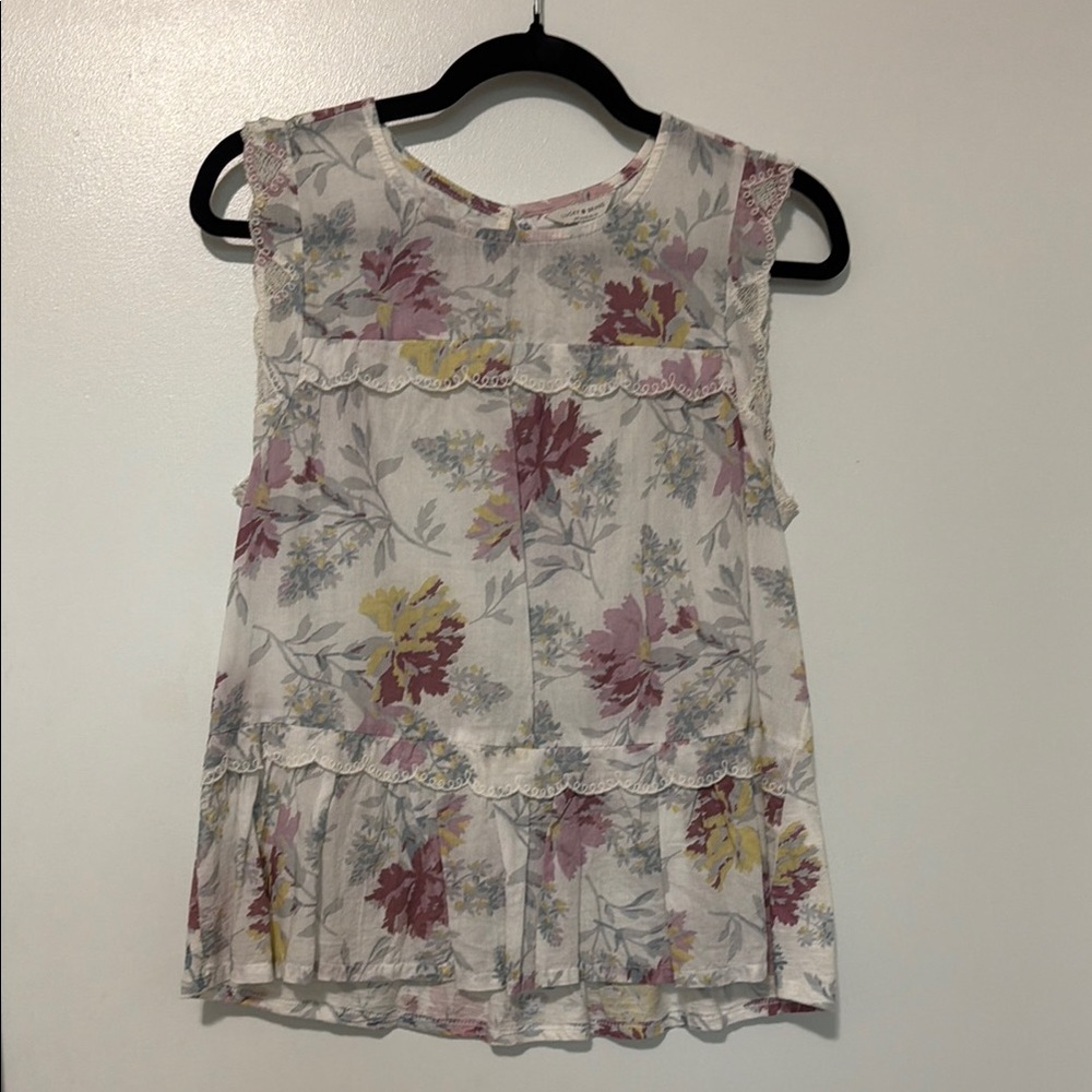 Lucky Brand Floral Sleeveless Blouse